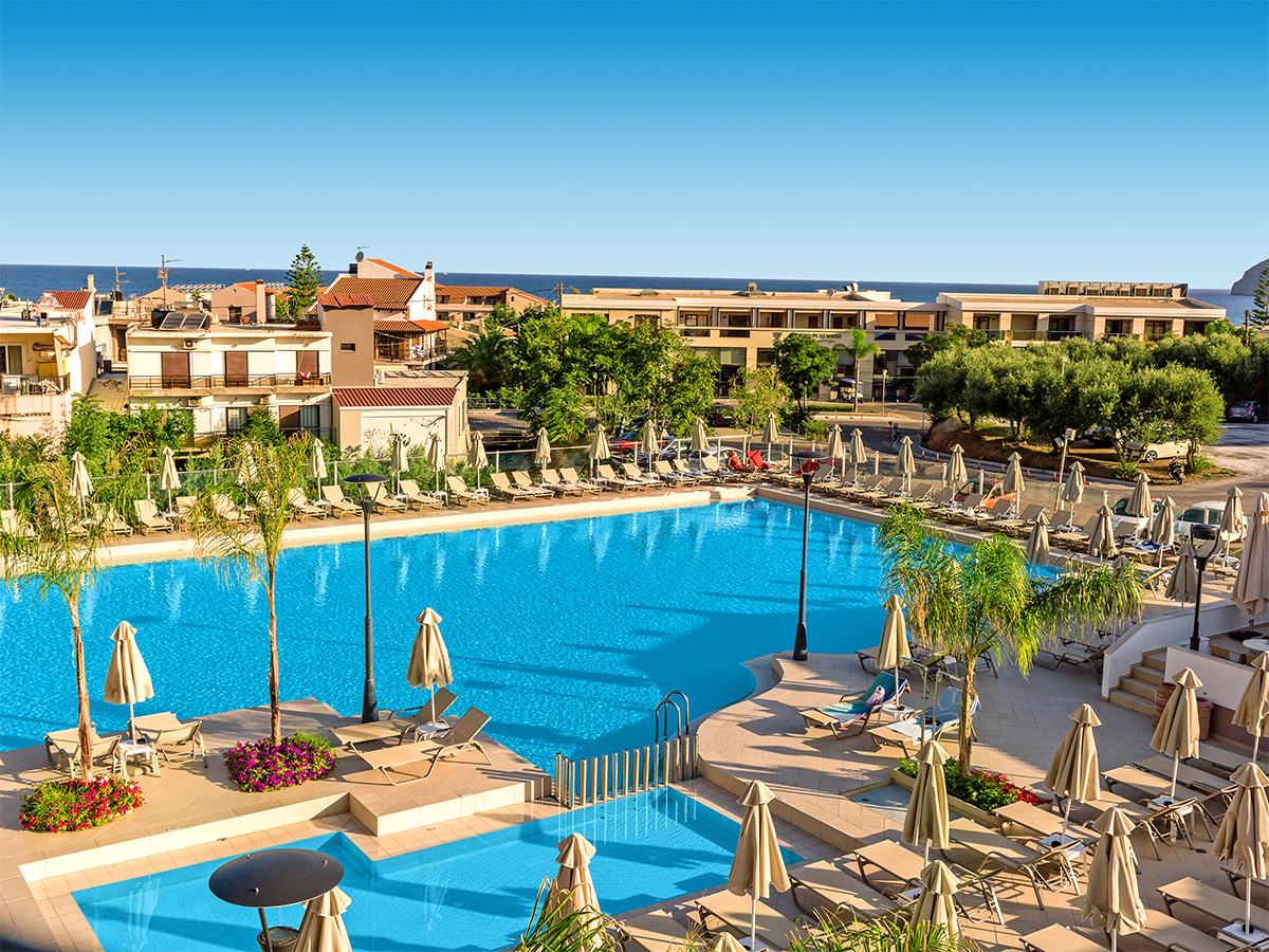 Hier können Sie das Hotel Porto Platanias Village Resort ab 791 € buchen Porto Platanias Village Resort – Hotelfoto